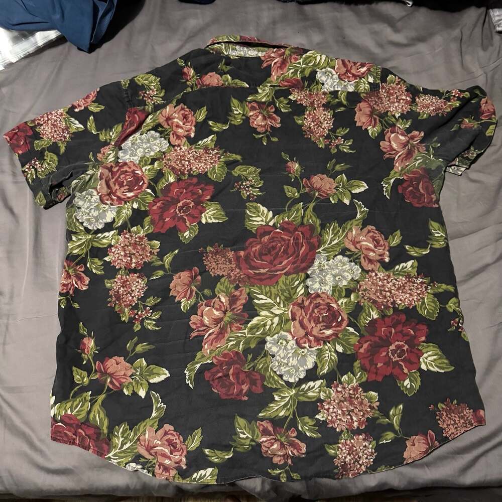 Denim & Supply Ralph Lauren Floral Short Sleeve Button Down Shirt XXL - Picture 5 of 9